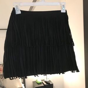 Faux suede black skirt!